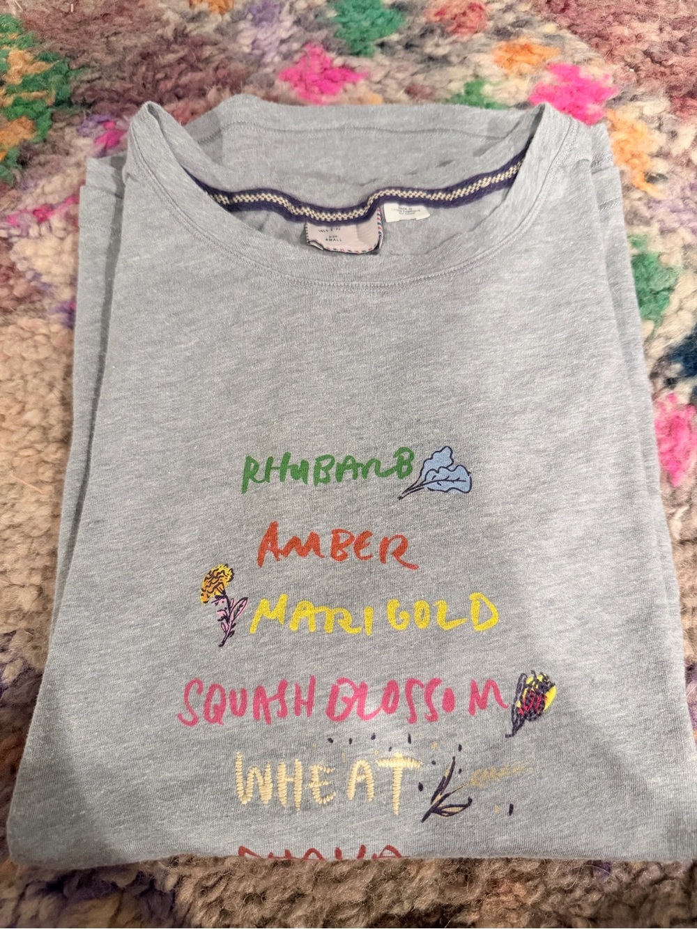 Anthropologie fruits and veggies tee